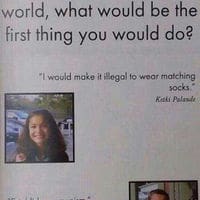 What's the first thing you would do?