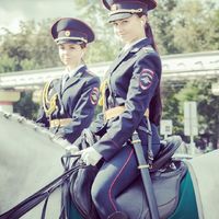 Mounted police in Russia