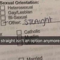 No one is straight anymore