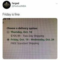 I'll take friday