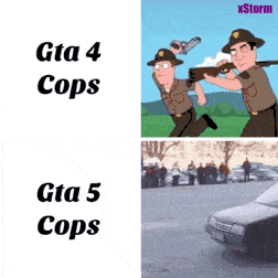 GTA 4 Cops VS. GTA 5 Cops