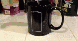 Mug with loading bar