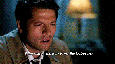 Pizza man loves the babysitter
