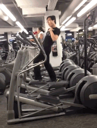 This guy knows how to use the machine