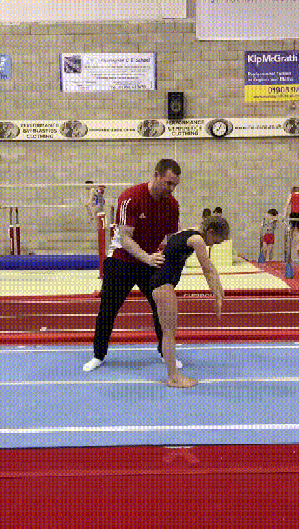 Teaching a gymnastics skill
