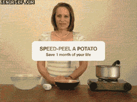 How to easily peel potatoes