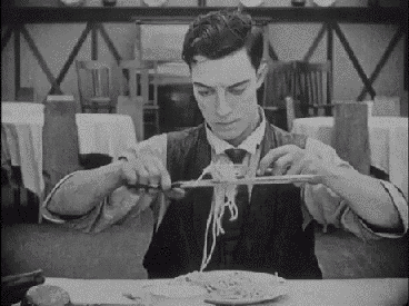 Buster Keaton did it first