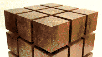 Magnetic cube table