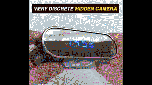 Alarm clock with HD night vision camera
