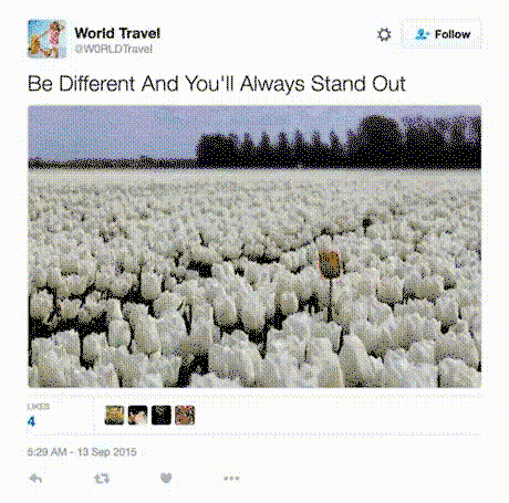 be DifEReNt AnD YoU'lL alWaYs STaND oUt