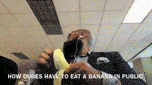 The proper way to eat a banana
