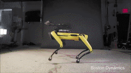 Boston Dynamics' Spot moon-walking