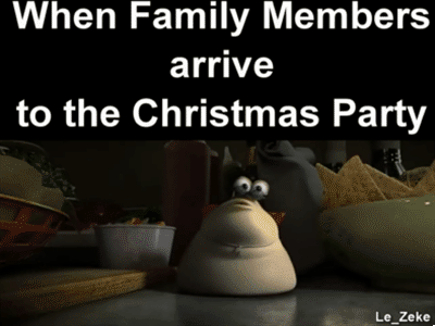 Christmas party reaction