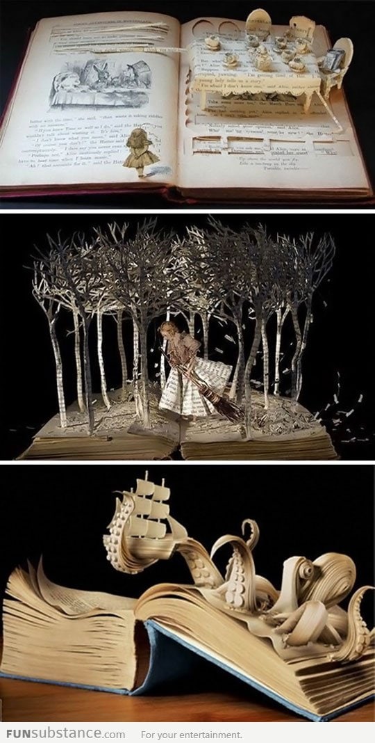 Awesome carving inspired by each book's story