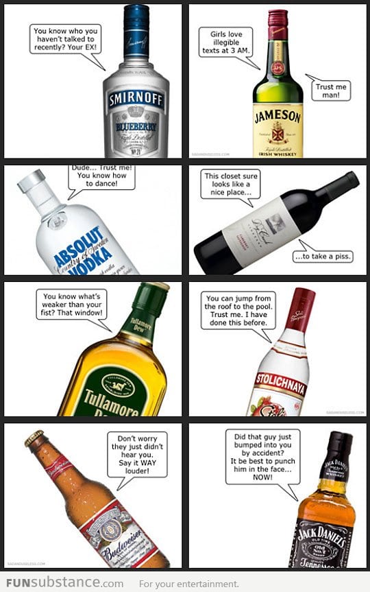 If alcohol could talk