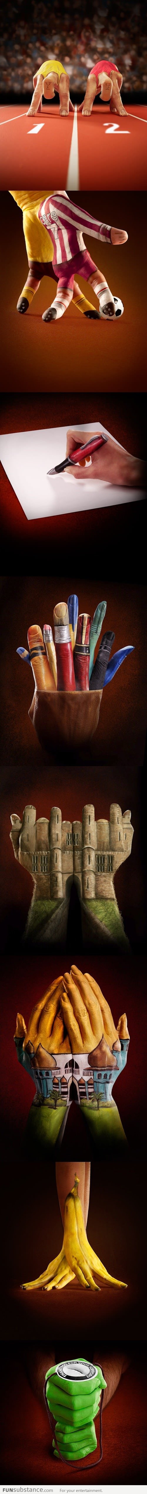 Awesome Hand Paintings by Ray Massey
