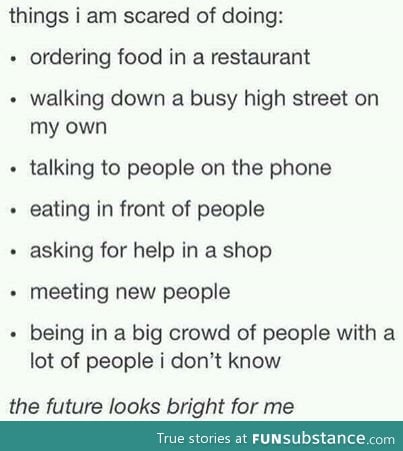 The future looks bright for me