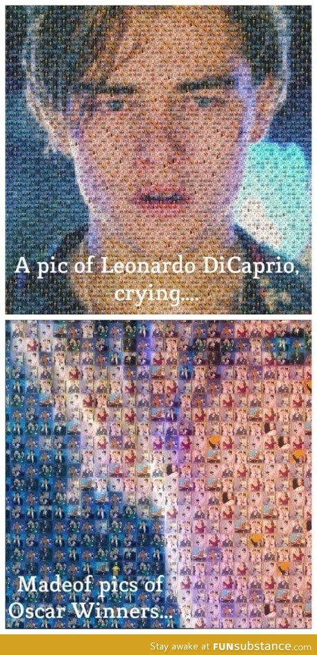 A special pic of Leonardo DiCaprio crying
