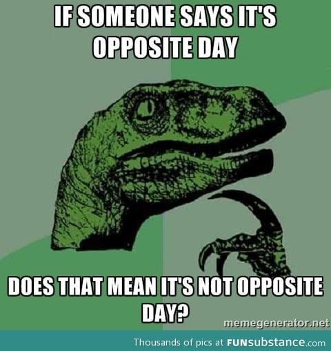 Is Opposite Day a Paradox?
