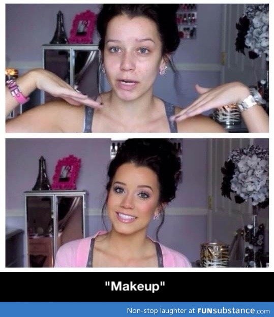 Makeup does wonders