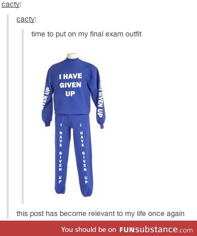 Final Exam outfit