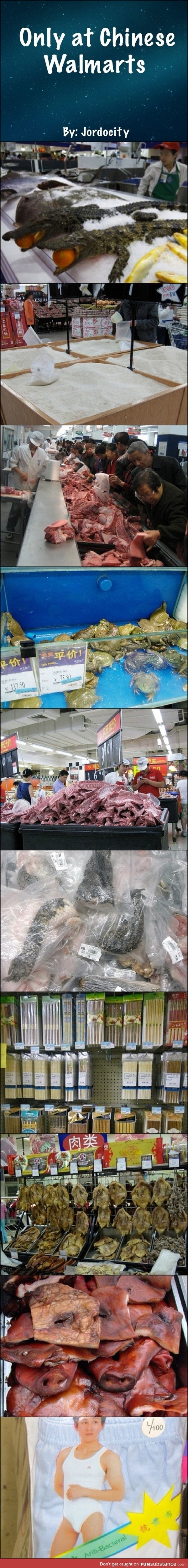 The stuff they sell at Chinese Wal-Marts