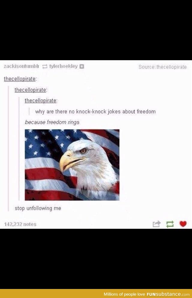 Freedom knock knock jokes