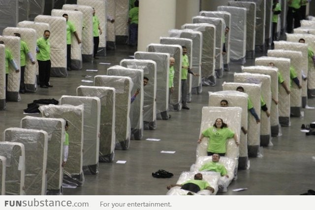 Another day at a mattress factory