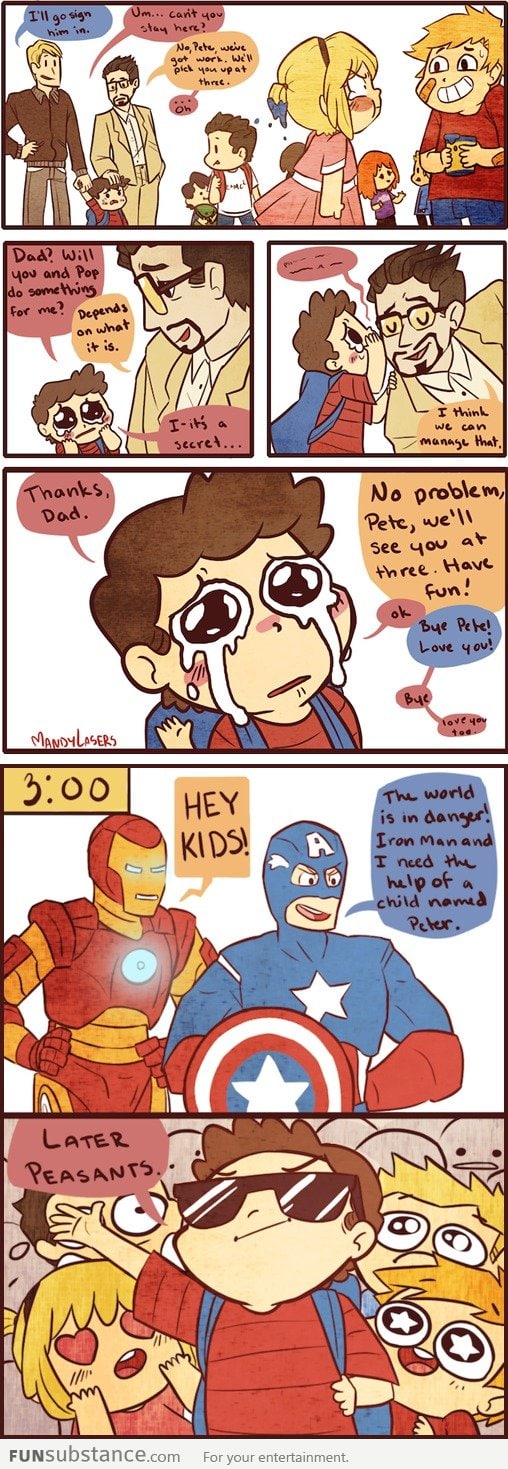 When Tony Stark Has a Son