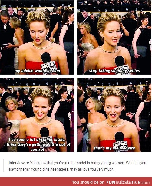 Jennifer's advice to young women