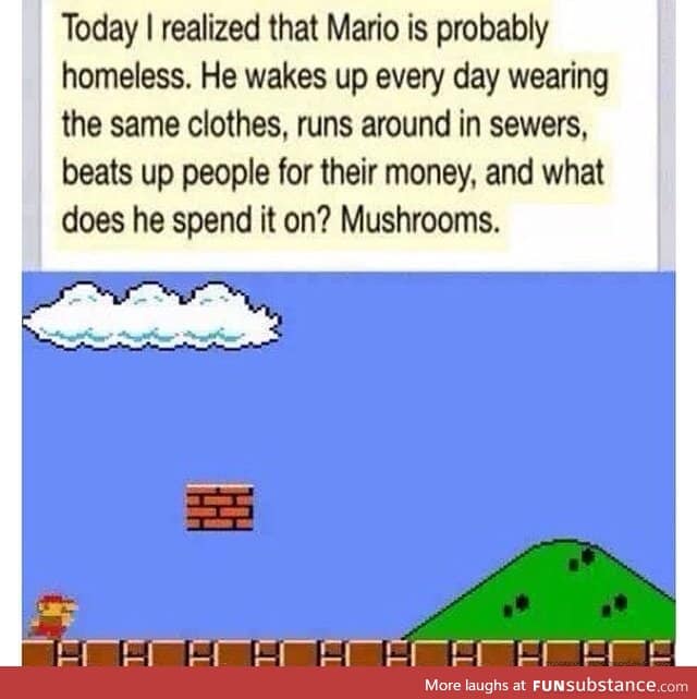 Poor Mario (get it)