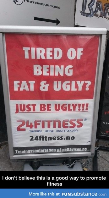 A funny way to promote fitness