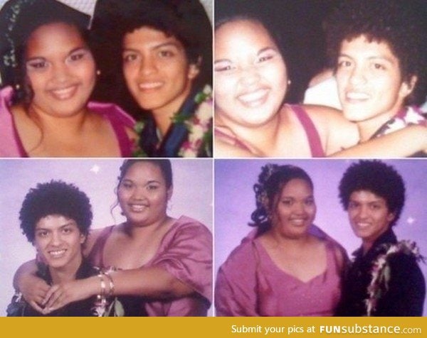 Bruno Mars on his Prom Date