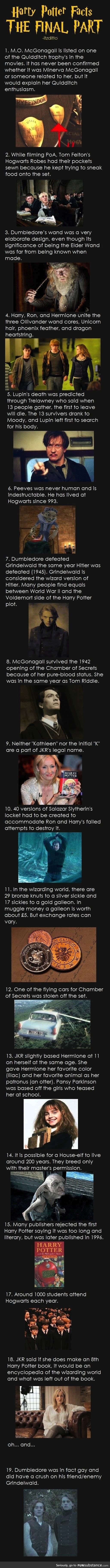 More harry potter facts