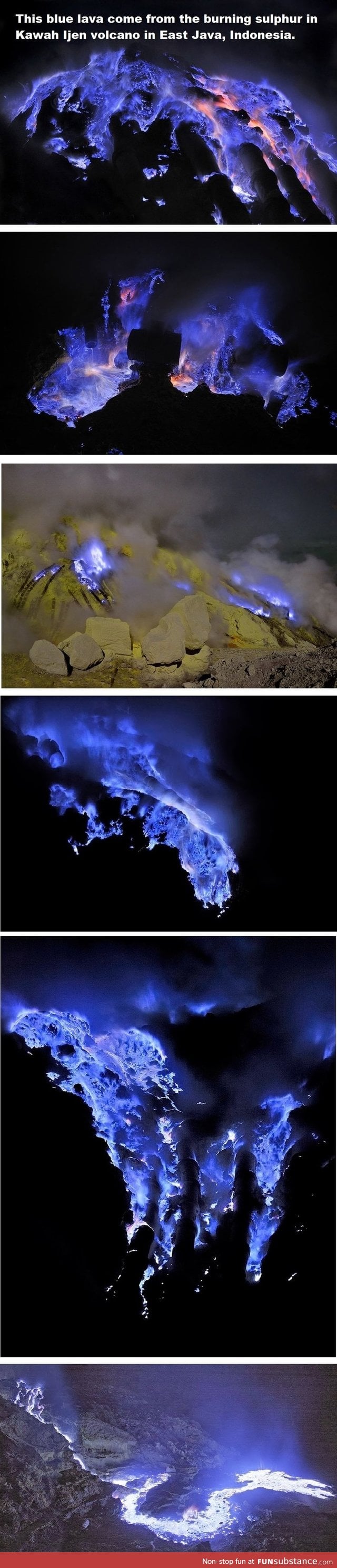 Blue lava