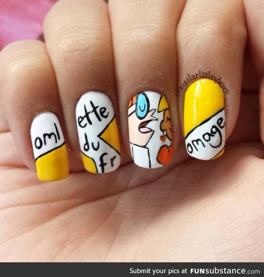 Dexter nail art