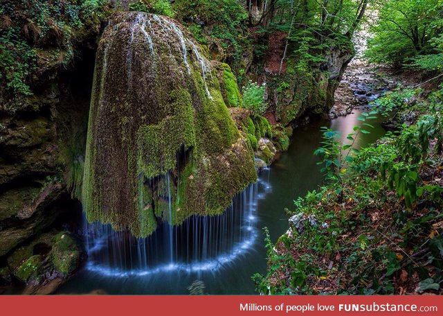 The beautiful Bigar Waterfall in Romania