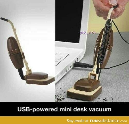 USB mini desktop vacuum