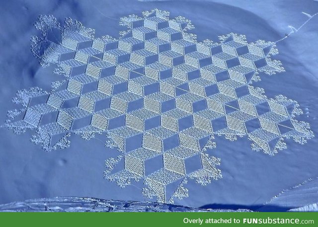 Art Made by Walking in the Snow