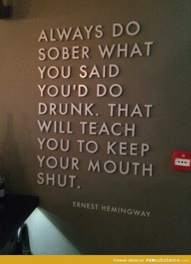Challenge for the heavy drinkers