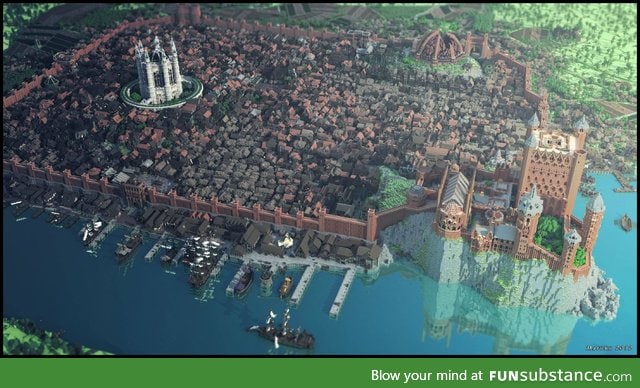 Kings Landing entirely built in Minecraft