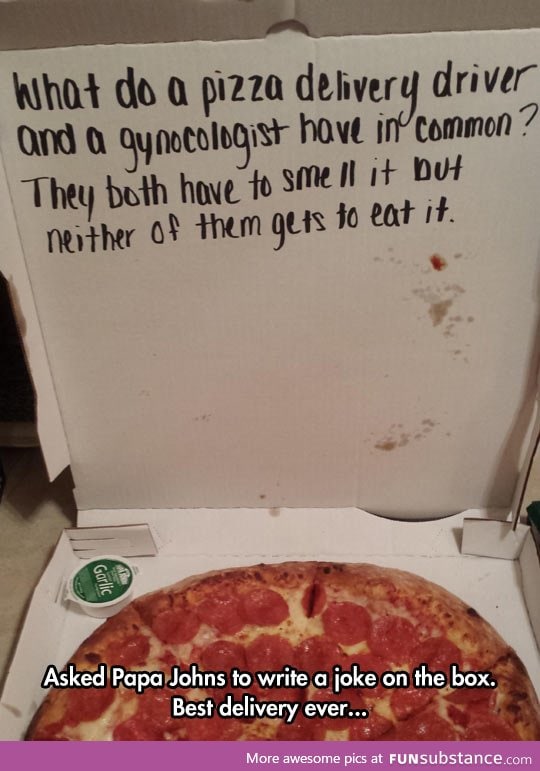 Pizza box joke