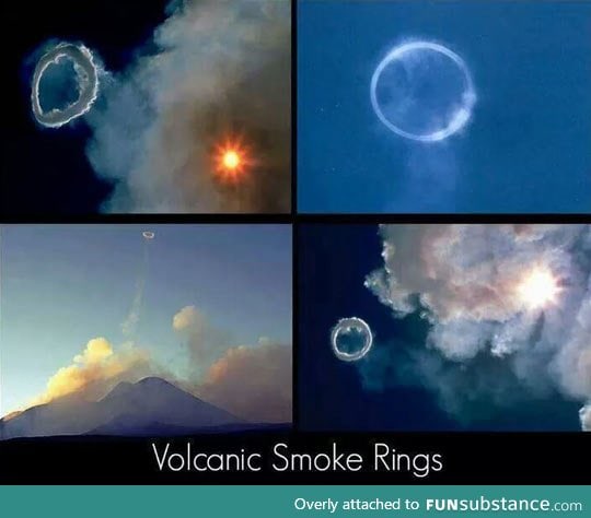 Smoke rings sent into space