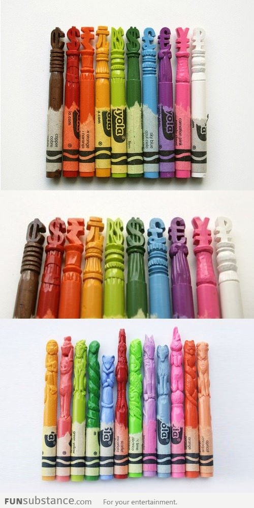 Amazing Crayon Sculptures