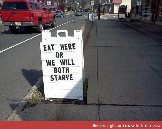 Don't make us starve