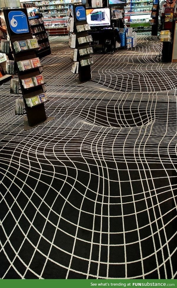 The carpet at FNAC La Défense, Paris