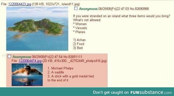 If you were stranded on an island