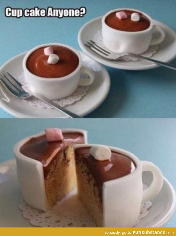 Literally a cup cake