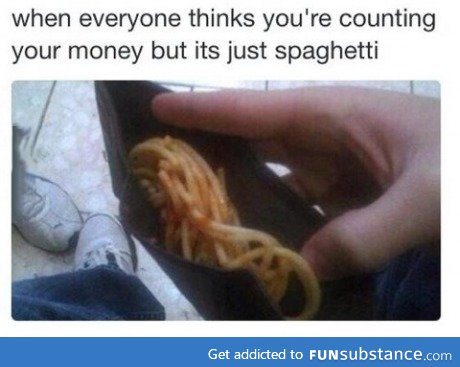 I got 50 spaghetti