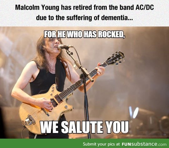 We salute you, malcolm young